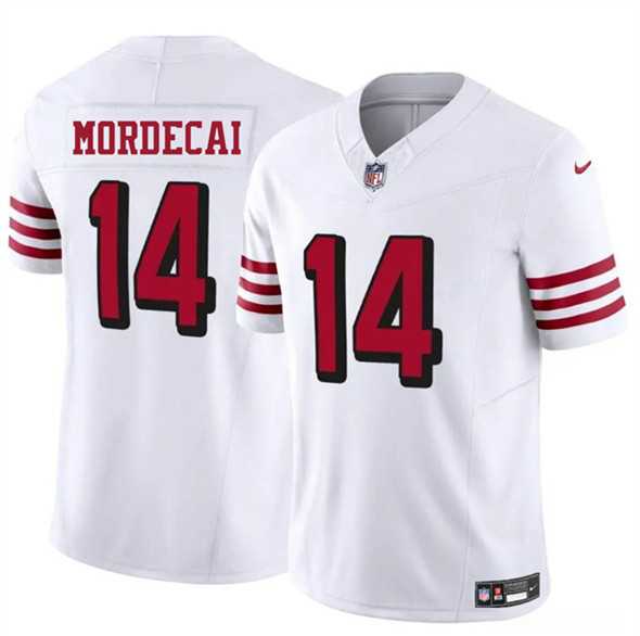 Men & Women & Youth San Francisco 49ers #14 Tanner Mordecai New White 2025 F.U.S.E. Vapor Untouchable Limited Stitched Jersey,We sell and wholesale Men & Women & Youth San Francisco 49ers #14 Tanner Mordecai New White 2025 F.U.S.E. Vapor Untouchable Limited Stitched Jersey on line form chian!